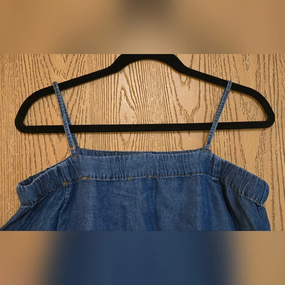 Splendid Chambray denim like off the shoulder mini dress - Picture 6 of 8